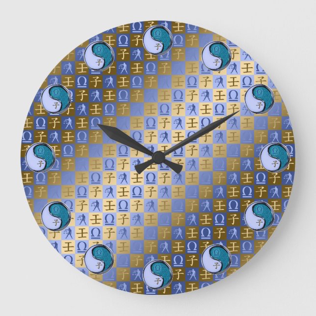 Libra & Water Rat Large Clock (Front)