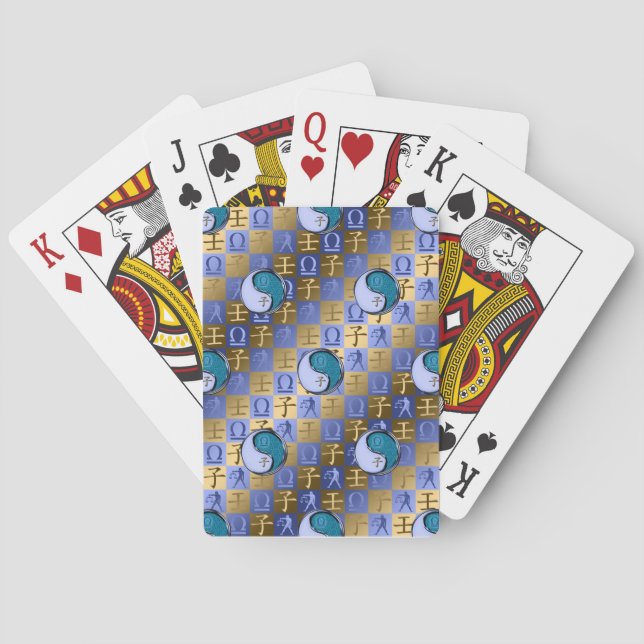 Libra & Water Rat Playing Cards (Back)