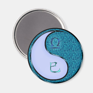 Libra & Water Snake Magnet