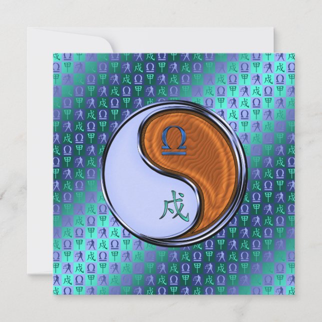 Libra & Wood Dog Card (Front)