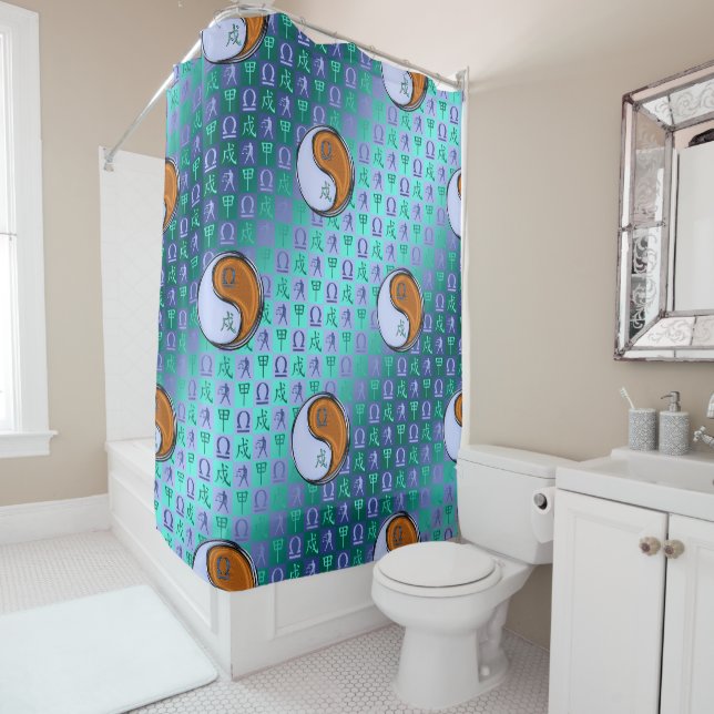 Libra & Wood Dog Shower Curtain (In Situ)
