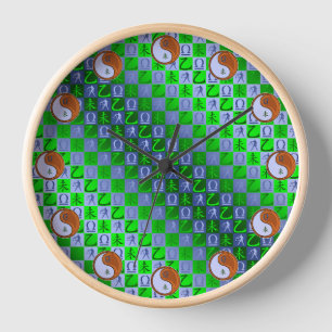 Libra & Wood Goat Clock