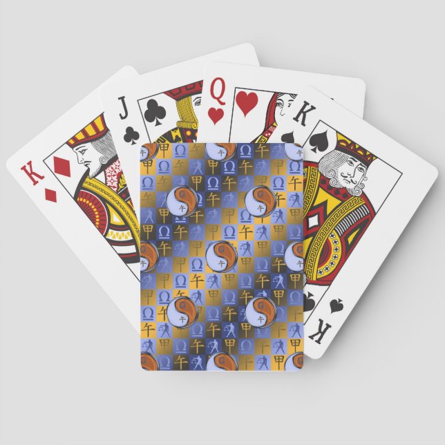 Libra & Wood Horse Playing Cards (Back)