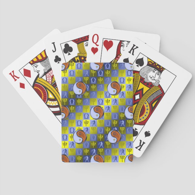 Libra & Wood Monkey Playing Cards (Back)