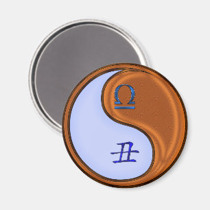 Libra & Wood Ox Magnet