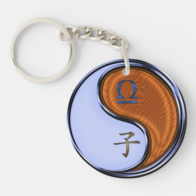 Libra & Wood Rat Key Ring (Front)