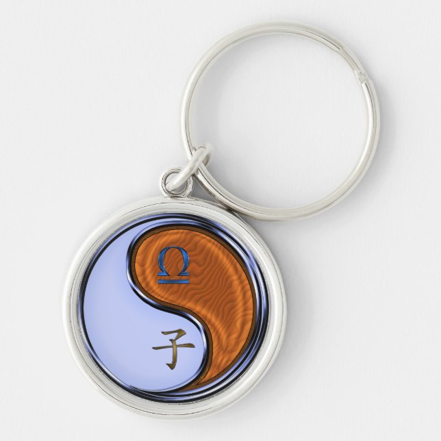 Libra & Wood Rat Key Ring (Front)