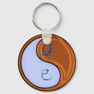 Libra & Wood Snake Key Ring