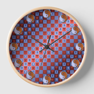 Libra & Wood Tiger Clock