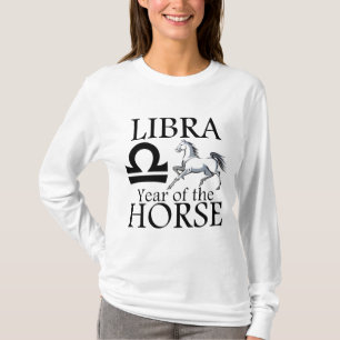 Libra Year of the Horse Zodiac Symbol Shirt