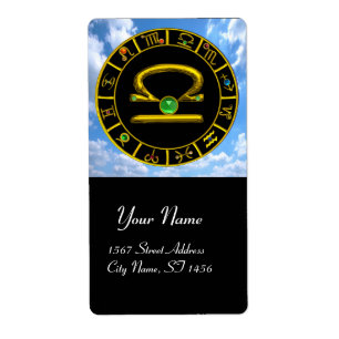 LIBRA ZODIAC BIRTHDAY JEWEL  Green Emerald Gold