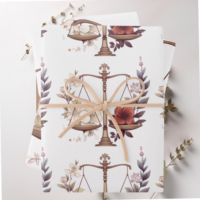  Libra zodiac birthday Wrapping Paper Sheet (Creator Uploaded)