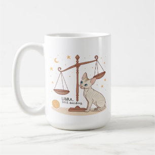 Libra Zodiac Cat Balance Still Deciding Art Coffee Mug