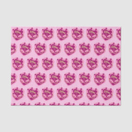 Libra Zodiac Coquette Heart Birthday Cake Tissue Paper