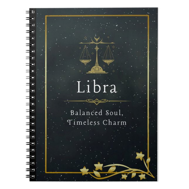 Libra Zodiac Gift – Astrology Journal for Libra  (Front)
