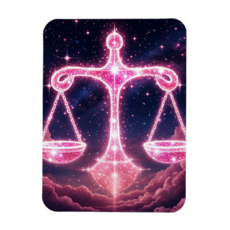 Libra Zodiac Gift With Celestial Elegance Magnet