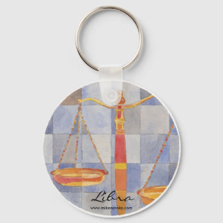 Libra Zodiac Key Ring