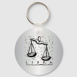 Libra Zodiac Keychain