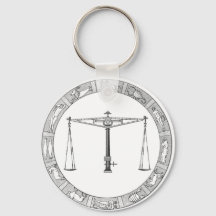 LIbra Zodiac Keychain