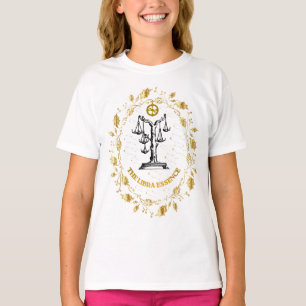 Libra Zodiac Luxury Aesthetic Stars Art T-Shirt