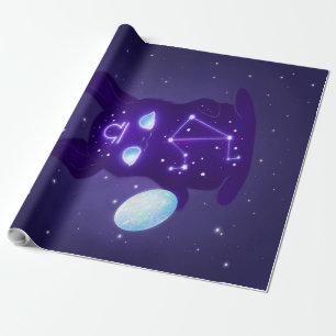 Libra Zodiac Monster - Funny Libra Zodiac Lover Wrapping Paper