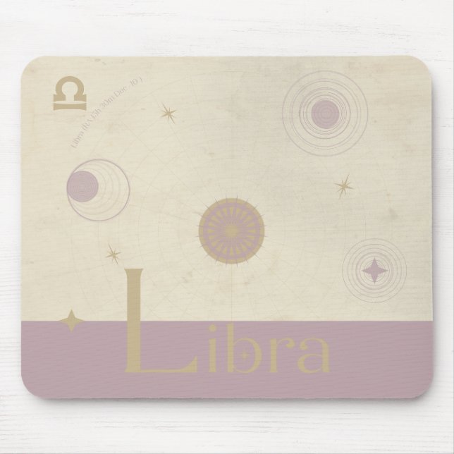Libra Zodiac Mousepad (Front)