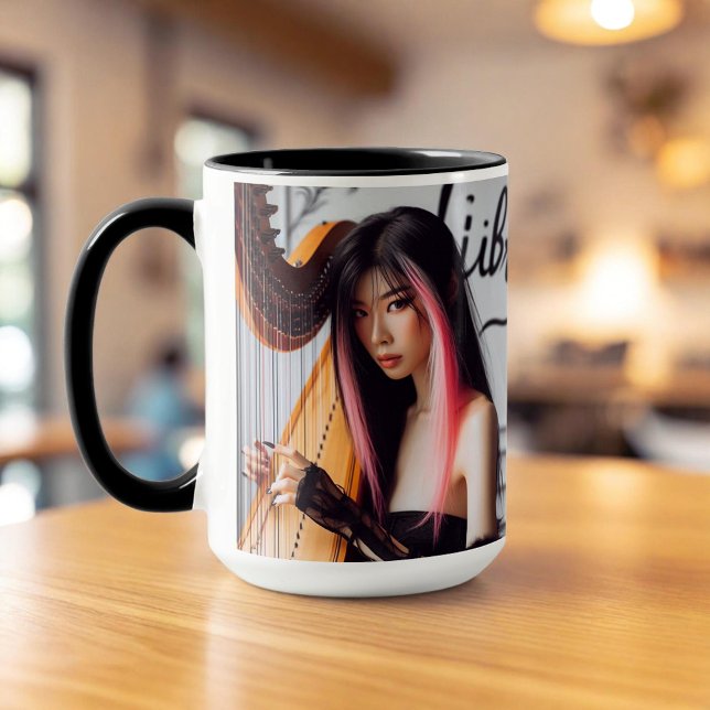 Libra Zodiac Musician Harp Mug (Creator Uploaded)