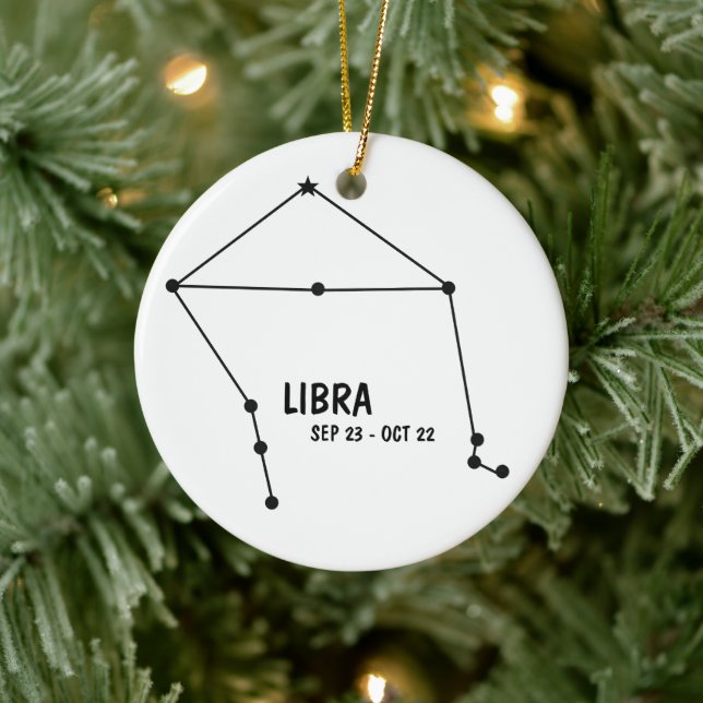 Libra Zodiac Ornament (Tree)