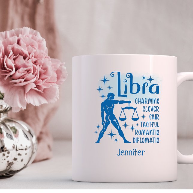 Libra Zodiac Personalised Traits Horoscope  Coffee Mug (Creator Uploaded)