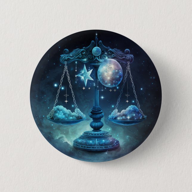 Libra Zodiac Pin (Front)