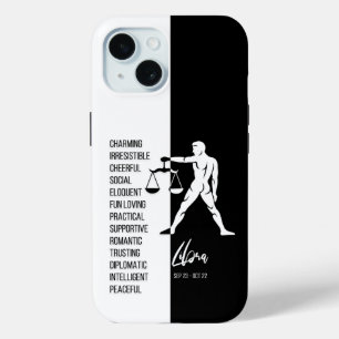 Libra Zodiac Sign iPhone 15 Case
