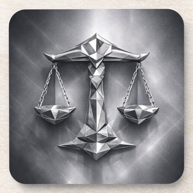 libra zodiac sign coaster (Front)