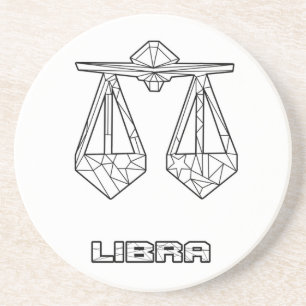 Libra  Zodiac Sign Coaster