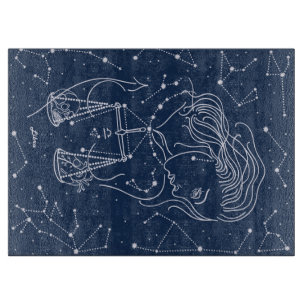 Libra zodiac sign cutting board
