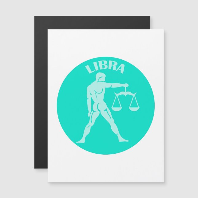 Libra, Zodiac Sign, Horoscope, Astrology Magnetic Invitation (Front/Back)