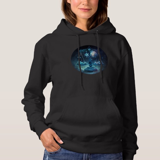 Libra Zodiac Sign Horoscope Sign Libra Astrologica Hoodie (Front)