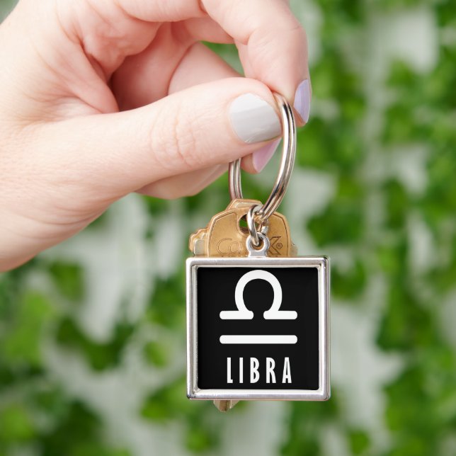 Libra zodiac sign key ring (Hand)