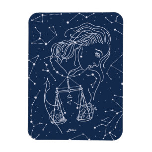 Libra zodiac sign magnet