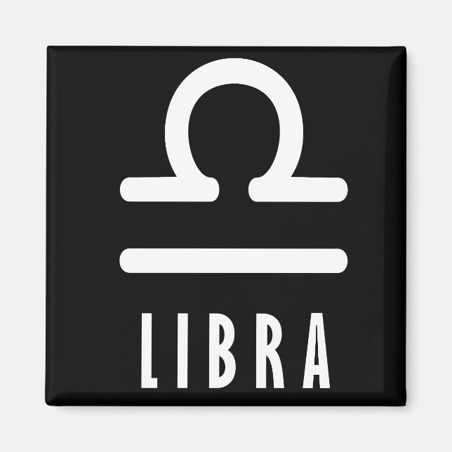 Libra zodiac sign magnet (Front)