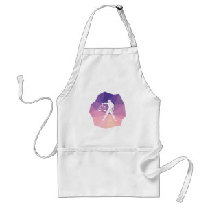 Libra zodiac sign modern 3d design apron