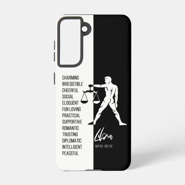 Libra Zodiac Sign Samsung Galaxy S21 Case (Back)