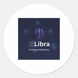 Libra Zodiac Sign Sticker 