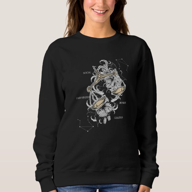 Libra Zodiac Sign   Sweatshirt (Front)
