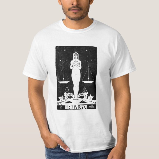 Libra Zodiac Sign  T-Shirt (Front)