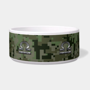 Libra Zodiac Sign Woodland Digital Camouflage