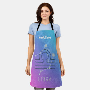 Libra Zodiac Star Sign Horoscope Constellation Apron