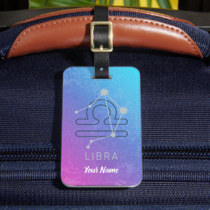 Libra Zodiac Star Sign Horoscope Constellation Luggage Tag