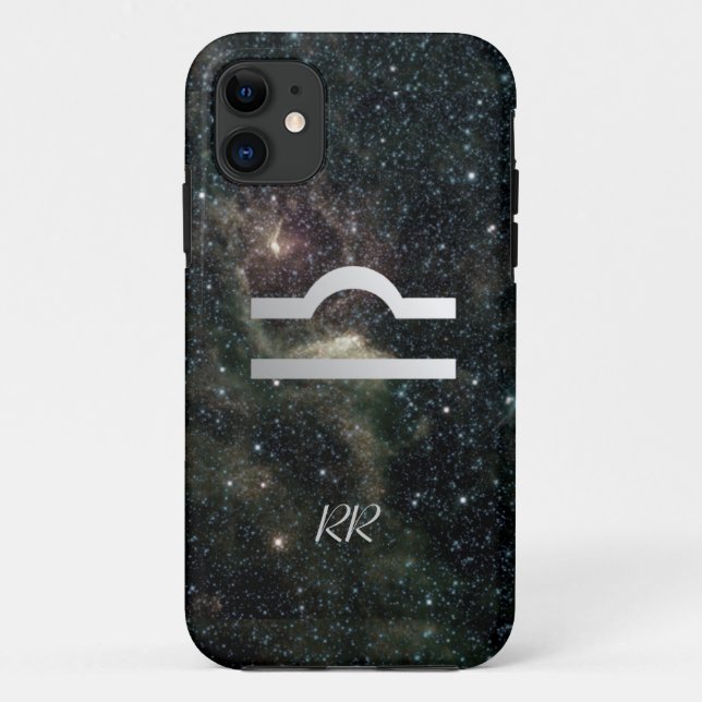 Libra Zodiac Star Sign Universe Case-Mate iPhone Case (Back)