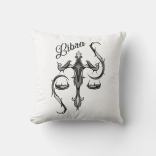 Libra Zodiac Symbol Cushion