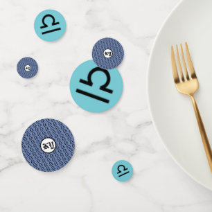 Libra Zodiac Symbol Standard by Kenneth Yoncich Confetti